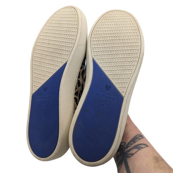 Rothy's Desert Camo Cat The Sneaker Print Slip On Loafer Sneaker Animal  8.5 - Picture 5 of 10